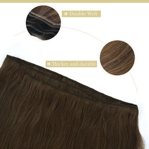 K.SWIGS OEM Double Drown 100% Remy Extensions de Cheveux Humains Style Fashional Nature Trame de Cheveux Humains Cheveux Raides - Product Image 3