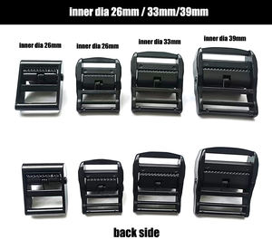 Hebilla de Metal de 38 mm <span class=keywords><strong>con</strong></span> Abrazadera para Bolsas de Viaje, Mochilas, Cintas de Nailon, <span class=keywords><strong>con</strong></span> Logotipo Personalizado - Product Image 2