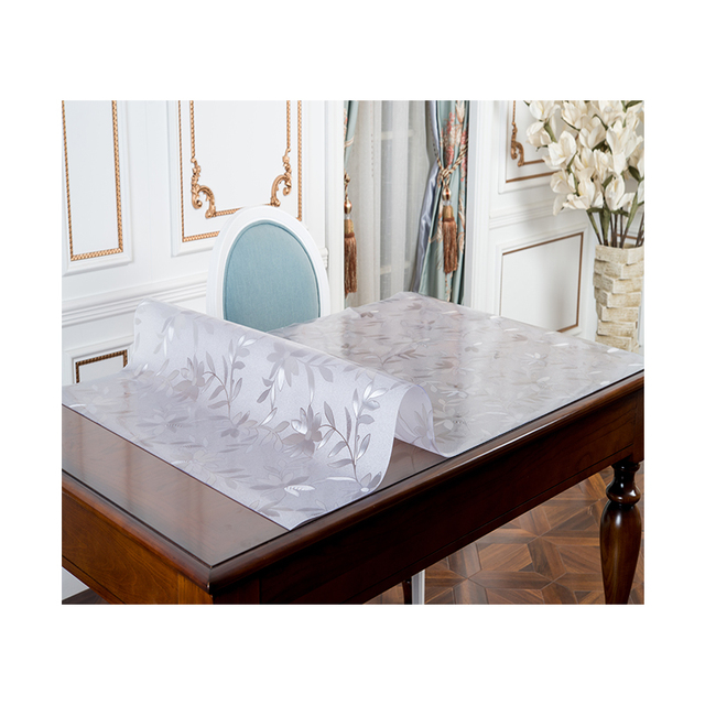 Hot Sale Super clear Pvc Sheet Film Waterproof Laminating Pvc Soft Glass Table Mat for Tablecloth