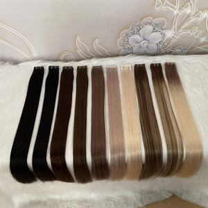 新款隐形人发延伸批发俄罗斯处女雷米头发修身贴纸胶带 - Product Image 3