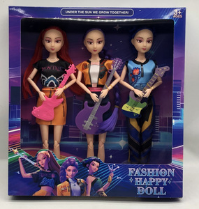 <span class=keywords><strong>SY</strong></span> Demon Hunter Girl Group <span class=keywords><strong>Doll</strong></span> K-pop Ensemble de trois figurines, poupées en vinyle pour enfants, jouets réalistes, vente en gros - Product Image 5