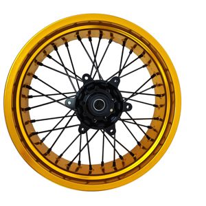 Juego de ruedas Supermoto Exce de fabricación profesional compatible con <span class=keywords><strong>KTM</strong></span> 17*3,0 17*5,0 pulgadas 7116 aleación de aluminio Logotipo de Color personalizado - Product Image 5