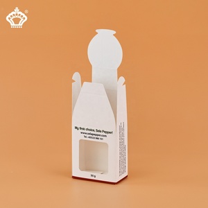 Sang Trọng Handmade UV Tráng Hộp Thẻ Thấp Moq Biểu Tượng Tùy Chỉnh Giấy Bao Bì Cho Gia Vị Vật Liệu Tái Chế Thực Phẩm Trong Suốt - Product Image 3