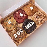 Conception personnalisée Boîte en papier de sécurité alimentaire Boîte d'emballage pour biscuits et desserts avec fenêtre