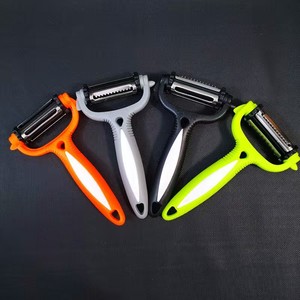 Factory wholesale multi-functional 3-in-1 stainless steel apple peeler, grater, scraper, kitchen gadget, melon peeler - Product Image 1