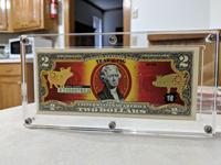 Cadre en acrylique pour une seule pièce de monnaie américaine, support de billet de banque, présentoir de devises, étui pour billet de dollar