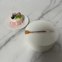 Boîte d'emballage personnalisée pour gâteau au fromage rond, boîte à dessert à emporter sur mesure