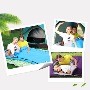 Sac de couchage double ultraléger de style populaire, confortable, rectangulaire, pour deux personnes, avec boîte à pieds enveloppante et fermeture éclair de type enveloppe - Product Image 5