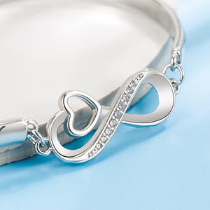 Friendship <b>Bracelet</b> <b>for</b> Engraving Wholesale 925 Sterling Silver Jewellery <b>Charms</b> <b>Bracelet</b> Plata 925 Pulseras Amistad - Product Image 4