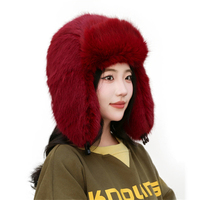 Campagne russe fausse fourrure aviateur chapeaux hiver extérieur chaud fausse fourrure chapeau épaissir neige Ski oreillette trappeur chapeau Trooper Style
