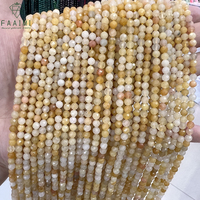 Perles en vrac de topaze facettée de 2 mm, 3 mm, 4 mm pour la fabrication de bijoux – Vente en gros