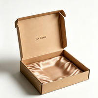 Boîte cadeau compostable doublée de soie pour bijoux, emballage en papier mat personnalisé pour bagues et bracelets, vente en gros