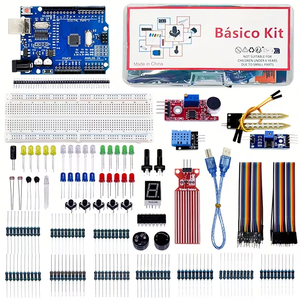 <span class=keywords><strong>Kit</strong></span> Electrónico Básico para Placa R3, Breadboard de 830 Orificios, <span class=keywords><strong>Kit</strong></span> de Iniciación a la Electrónica Dupont, Hecho en China - Product Image 1