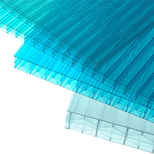 Le <span class=keywords><strong>polycarbonate</strong></span> jumeau de mur triple de mur lambrisse la feuille cellulaire transparente moderne de PC de Multiwall pour l'application d'hôtel - Product Image 2