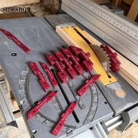 Lot de 14 blocs de réglage de précision en aluminium, barres de réglage de hauteur pour table de fraisage, barres de réglage de table de fraisage en aluminium
