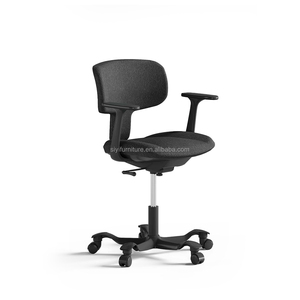 Chaise de <span class=keywords><strong>bureau</strong></span> exécutive ergonomique moderne en maille respirante, réglable en hauteur, avec accoudoirs pivotants, dossier mi-haut et soutien lombaire, pour chambre et maison - Product Image 6