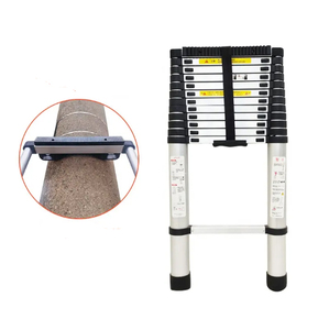 EN 131 estándar 15 pasos 4,4 M portátil de un solo lado escalera telescópica de aluminio 150kg capacidad moderna <span class=keywords><strong>DIY</strong></span> accesorios para el hogar - Product Image 4