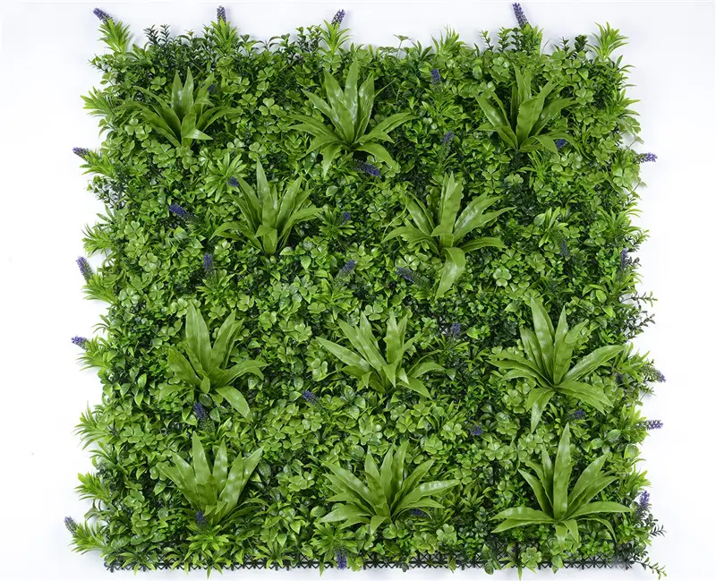 D050711 Indoor Outdoor Artificial Plant Leaf Wall Panel Backdrop Decor Artificial Green Grass Plant Wall for Garden Wall Decor
