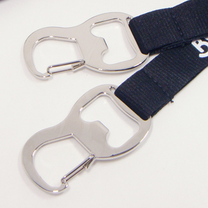 Venta al por mayor abridor de cerveza cordón llavero sublimación poliéster personalizado abrebotellas cordón - Product Image 4