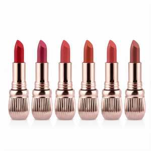 3.5g Organic Long Lasting Natural Look Premium Matte <b>Lipsticks</b> with Black Truffle <b>Lipstick</b> Tube Private Label <b>Custom</b> Packaging - Product Image 1