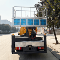 Caminhão de Trabalho com Controle Remoto de 32m de Altura, Cesta Aérea para Manutenção de Linhas de Energia e Limpeza de Fachadas