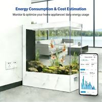 Prise intelligente WiFi UK 13A, contrôle par application Tuya SmartLife, commande vocale Alexa Google, moniteur d'énergie, prise intelligente