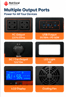 Centrale Électrique Portable OEM 1500W 3200Wh au Lithium Fer Phosphate, Générateur Solaire à Onde Sinusoïdale Pure pour Camping-Car, Voyage, Extérieur et Urgences
