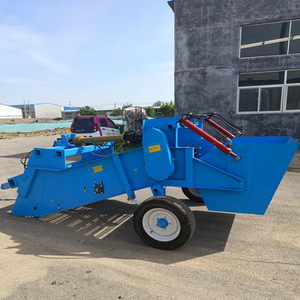 Ramasse-pierres multifonctionnel pour tracteur agricole, machine de déchiquetage de roches agricoles bleue - Product Image 2