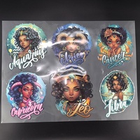 Vente en gros de vêtements plastisol prêt à presser DTF transfert de chaleur conceptions logo fer sur autocollant pour T-shirts