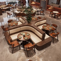 Ensemble table et chaises de style rétro multifonctionnel pour restaurant occidental, établissement de restauration, hôtel, plateau de table en quartz