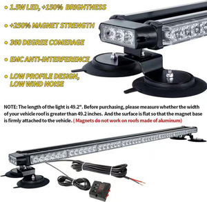 Nueva Barra de Luces LED Estroboscópicas de Emergencia de 33 Pulgadas y Cuatro Lados, Color Ámbar, para Camiones Todoterreno, <span class=keywords><strong>ATV</strong></span>, Barcos, Iluminación de Seguridad Magnética COB, Accesorio para Automóviles - Product Image 2