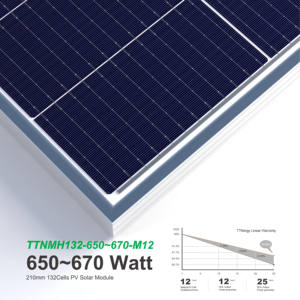 도매 재고 보유 저가형 태양광 패널, 최저가 700w 710w 1000w 고효율 모노 솔라 패널 - Product Image 3