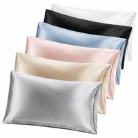 Taie d'oreiller 100% Soie de Mûrier OEKO-TEX Grade 6A 16-30 Momme, Logo Brodé Personnalisé, Boîte Cadeau, Anti-âge, Soin des Cheveux, Vente en Gros