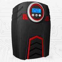 Compresseur d'air portable 12V en gros, gonfleur de pneus numérique avec arrêt automatique, pompe à pneus électrique pour voiture avec lumière et écran numérique