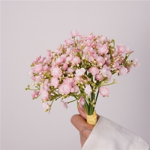 Plastica artificiale neonata 18 pz/Bundle Bouquet da sposa piccoli fiori primaverili per la decorazione della festa di compleanno di nozze - Product Image 4