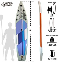 Planche de paddle gonflable portable ACEHERO, personnalisable par le fournisseur OEM, en Drop Stitch, écologique, vente directe d'usine