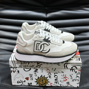 Zapatillas Vstreetstyle Dolcegabban para Hombre y Mujer, de Cuero Blanco, con Punta de Goma, Tobillo Bajo, Forro de Piel de Oveja, Transpirables para Verano - Product Image 6