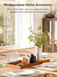 <span class=keywords><strong>Grand</strong></span> <span class=keywords><strong>plateau</strong></span> <span class=keywords><strong>à</strong></span> charcuterie en acacia avec poignées et ensemble de couteaux, longues planches <span class=keywords><strong>à</strong></span> <span class=keywords><strong>fromage</strong></span> en bois, <span class=keywords><strong>plateau</strong></span> de service pour fête - Product Image 6