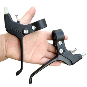 Palanca de freno de bicicleta de 4 dedos, aleación de aluminio, color negro, para accesorios de manillar de bicicleta de montaña - Product Image 1