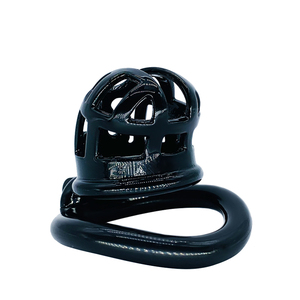 Jaula para Pene Negra FRRK, Dispositivo de Castidad Masculina, Jaula de Castidad Impresa en <span class=keywords><strong>3D</strong></span>, Candado para Pene, Juguetes Sexuales para Hombres - Product Image 1