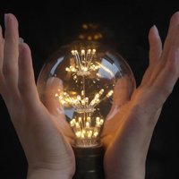 Nouvelle ampoule LED à filament ST64 G80 G95 3W, ampoule décorative de type feu d'artifice, E27, couleur 3D, ampoule Edison pour les fêtes, la décoration de la maison