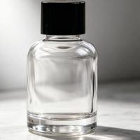 En stock – Flacon diffuseur de parfum cosmétique en verre transparent de luxe de 30 ml avec bouchon à vis, décoratif et imprimé à chaud