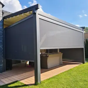 Motorized Outdoor Garden Sun Shade /pergola For Roof 5x5m