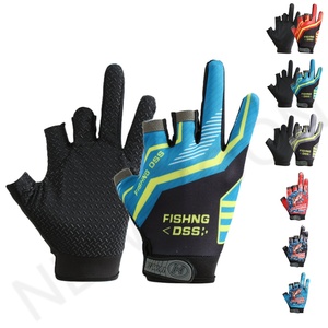 Guantes de Pesca Personalizados sin Dedos con Protección Solar UPF 50+, Guantes de Pesca de Seda de Hielo de Medio Dedo para Exteriores - Product Image 2