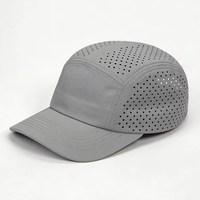 Gorra de Running de Secado Rápido para Verano, con Orificios Láser, 5 Paneles, Impermeable, para Campamento