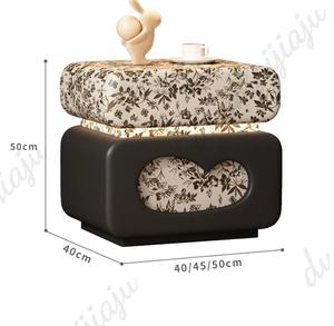 <span class=keywords><strong>Comodino</strong></span> STG per Camera da Letto, Tavolino Moderno con Lampada e Cassaforte, Stile Villa Francese per Hotel - Product Image 5