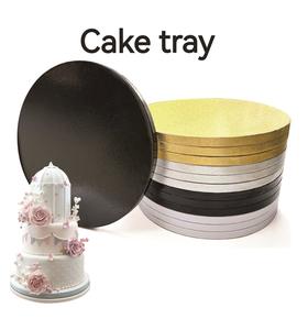 Водонепроницаемая Золотая фольга с тиснением 12 мм, белый барабан для торта, пищевой, 8, 10, 12, 14, 16 дюймов, бумажные коробки для тортов - Product Image 2