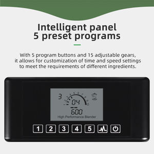 全粉碎技术重型搅拌机冰沙制造机高效果汁和冰沙混合易清洗 - Product Image 3