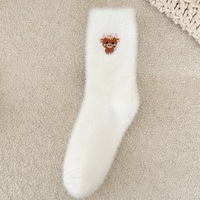 Chaussettes pantoufles douillettes et moelleuses pour femmes, chaudes et douces en polaire pour l'hiver, idéales pour dormir, prix de gros
