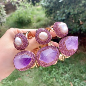 LS- C2546 <span class=keywords><strong>bracciale</strong></span> regolabile di design da indossare ogni giorno <span class=keywords><strong>bracciale</strong></span> di <span class=keywords><strong>perle</strong></span> genuine per le vacanze con braccialetto di ametista bel design - Product Image 4